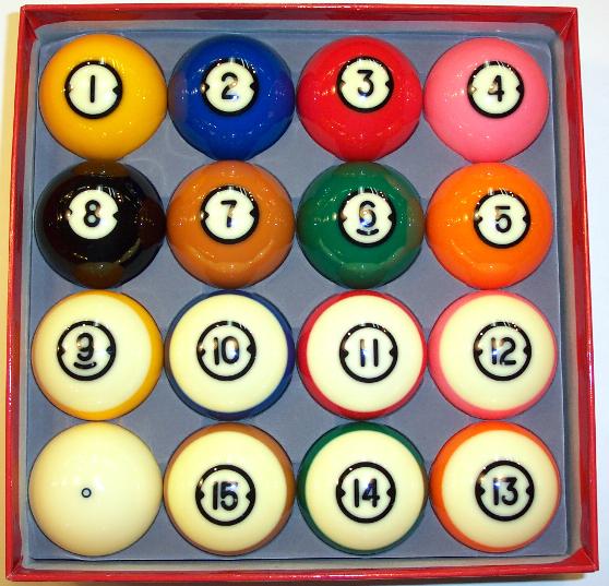 Brunswick Centennial TV Pool Ball Set, New Belgian  