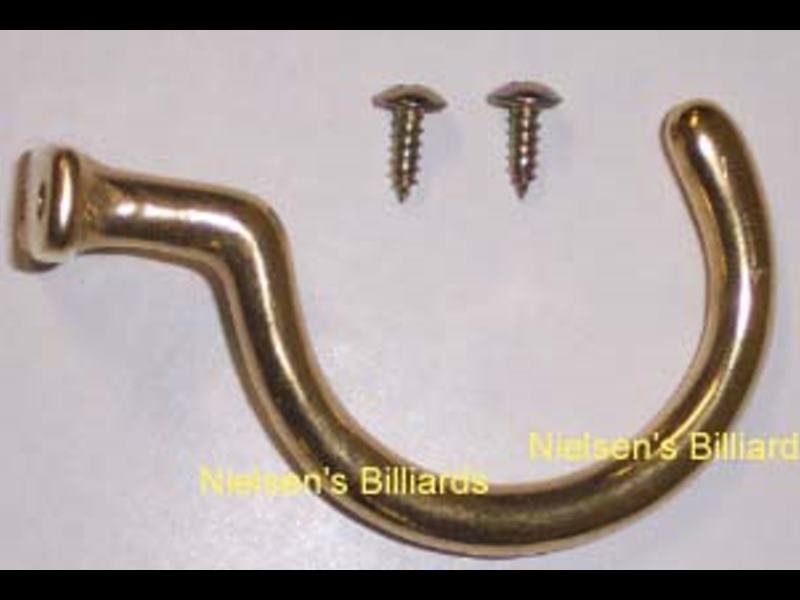 Brass Hook   To hold Bridge stick and or Pool Rack  