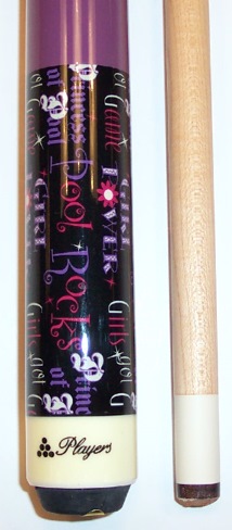 New Players Junior Cue 52 Purple Princess w/Case  